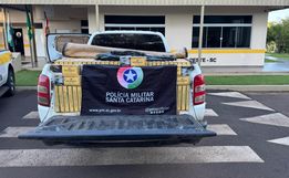 PM apreende R$ 265 mil em cigarros contrabandeados na SC-283 em Caibi 