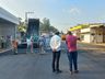 Prefeito de Guaraciaba vistoria obra de revitalização na Rua do Comércio