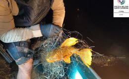 Polícia Ambiental apreende 1550 metros de redes de pesca em Itapiranga