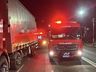 Mulher fica ferida em colisão entre caminhão e motocicleta em Maravilha
