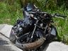 Homem sofre fratura em uma das pernas em queda de motocicleta na BR-282