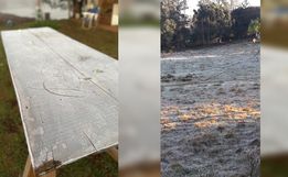 FOTOS: Internautas registram geada em São Miguel do Oeste