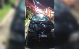 Criança e homem são atropelados no Centro de Descanso