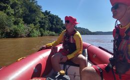 Guarnições de Itapiranga e SMO auxiliam nas buscas por pescador desaparecido 