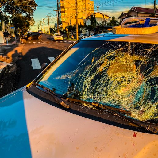 VÍDEO: Idoso é atropelado no centro de São Miguel do Oeste