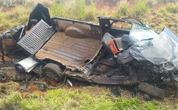 Idoso morre em grave acidente entre carro e caminhão em SC
