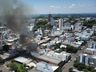 Imagens aéreas mostram destruição em mercado de SMOeste após incêndio