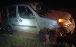 Colisão entre veículos é registrada na SC-163, em Descanso