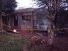Casa é totalmente consumida em incêndio no interior de Campo Erê