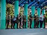 Escola Cívico Militar de São Miguel do Oeste realiza ato cívico na praça