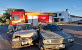 Colisão no centro de São Lourenço do Oeste deixa feridos