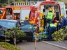 Condutor colide carro em poste e foge do local em São Miguel do Oeste; vídeo