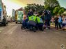 Motociclista atropela homem na faixa e foge sem prestar socorro em SMOeste