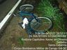 Acidente com ciclista e caminhão é registrado na SC-160