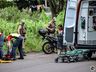 VÍDEO: Queda de moto deixa homem ferido em São Miguel do Oeste