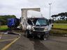 Caminhoneiro fica ferido em grave acidente na BR-282