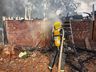 Residência é totalmente destruída por incêndio no interior de Riqueza
