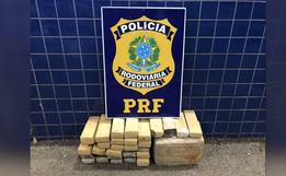 PRF de Guaraciaba apreende cerca de 40 quilos de maconha