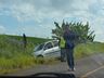 Saída de pista deixa mulher ferida na SC 305