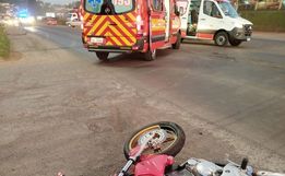 Acidente entre motocicletas deixa três feridos na BR-282