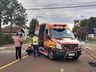 Acidente entre carro e moto deixa homem ferido em SMOeste