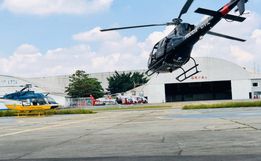 Helicóptero da PRF transporta testes de Covid-19 para Estados do Sul 