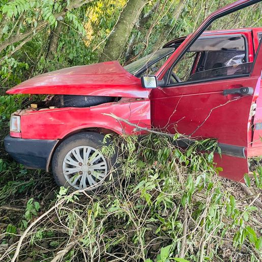 VÍDEO: Condutor fica gravemente ferido em saída de pista na SC 163