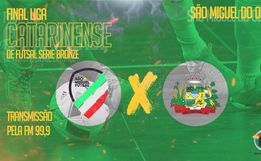 Neste Sábado São Miguel Futsal faz o segundo jogo da final da Bronze