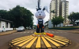 Ornamentação de Páscoa ganha destaque em Itapiranga