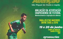 Chapecoense realizará avaliação de atletas em São Miguel do Oeste
