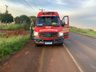 VÍDEO: Colisão traseira deixa motociclista ferido na SC-163