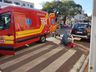 Mulher sofre ferimentos ao ser atropelada por carro no centro de São José do Cedro