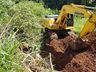 Estrada é interditada em Itapiranga para instalação de galerias