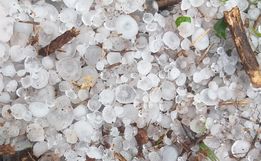 VÍDEO: chuva de granizo é registrado no interior de Palma Sola