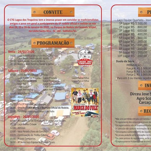 CTG Lagoa dos Tropeiros organiza a sexta edição do Rodeio Crioulo Interestadual 