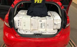 PRF apreende 80 caixas de vinho contrabandeados em Guaraciaba