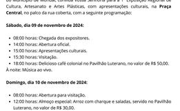 Mondaí realiza 1ª Exposição Regional de Cultura, Artesanato E Artes Plásticas 
