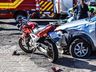 VÍDEO: colisão entre carro e moto deixa dois feridos na Willy Barth
