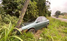 VÍDEO: saída de pista é registrada na BR-163 em SMOeste