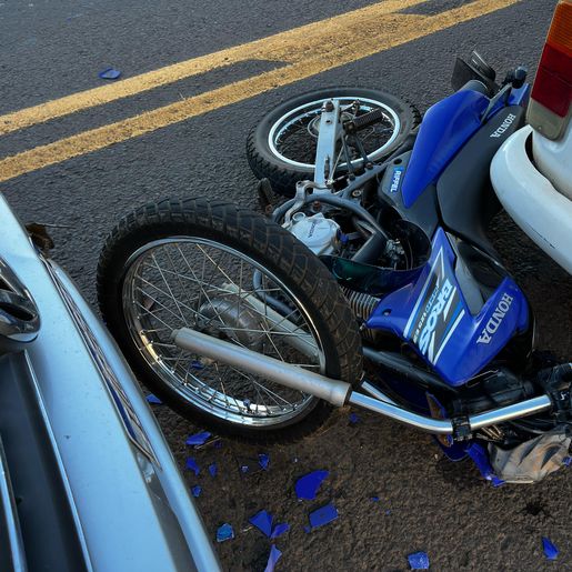 Motociclista fica ferido em acidente na Willy Barth, em São Miguel do Oeste