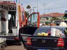 Carro colide em caminhonete no centro de Iporã do Oeste