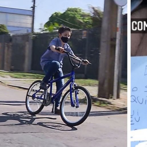 Pedido de desculpas de menino que riscou carro após cair de bicicleta viraliza