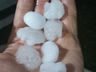 Temporal com chuva de granizo causa estragos na região Extremo-Oeste catarinense