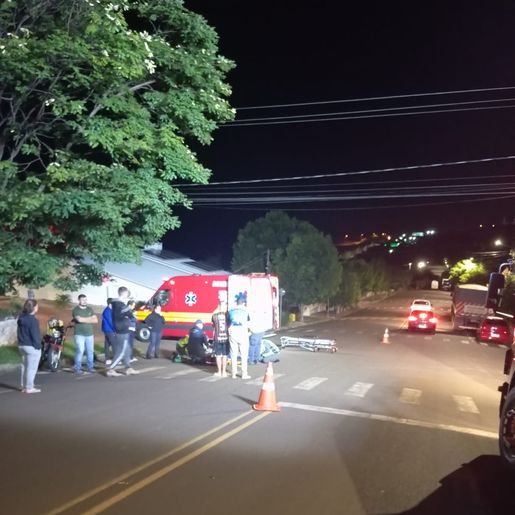 Motociclista fica ferido após queda em São José do Cedro