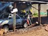 Incêndio em veículo mobiliza bombeiros de Campo Erê