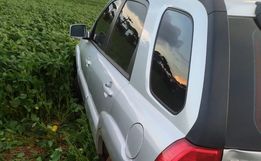 Mulher fica ferida em saída de pista na SC-305 