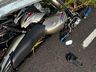 Dois jovens ficam feridos em acidente de moto no interior de São Miguel do Oeste