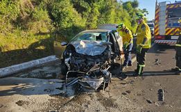  Motorista de carro morre em colisão contra caminhonete em Cordilheira Alta