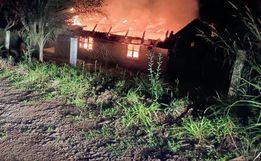 Após dois meses, casa é atingida por novo incêndio no interior de São João do Oeste