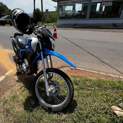 Homem foge de clínica de reabilitação e sofre acidente de moto em SMOeste 